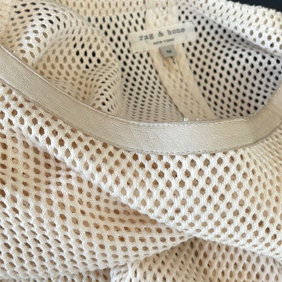 Rag & BoneāCotton Mesh Pullover TopāM - Picture 3 of 9